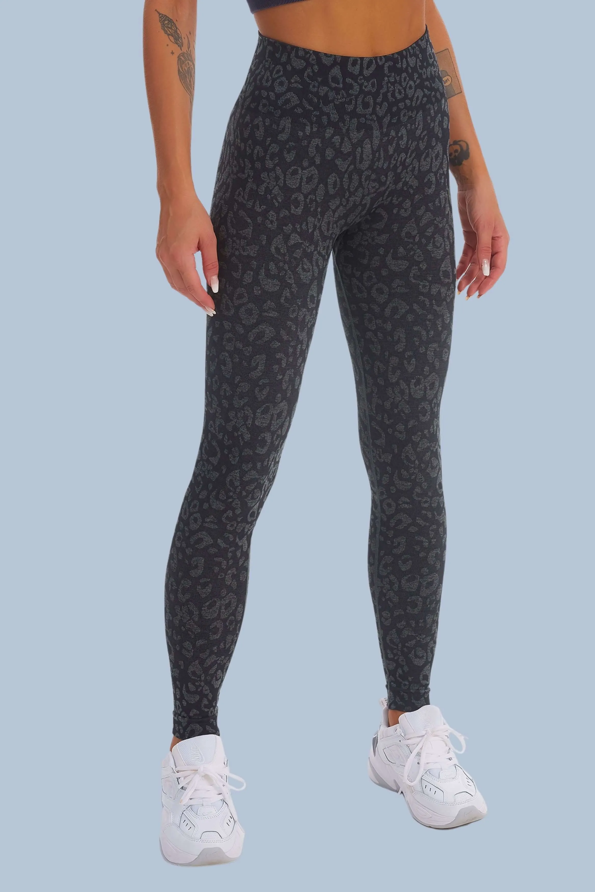 Seamless Camo nine-point leggings