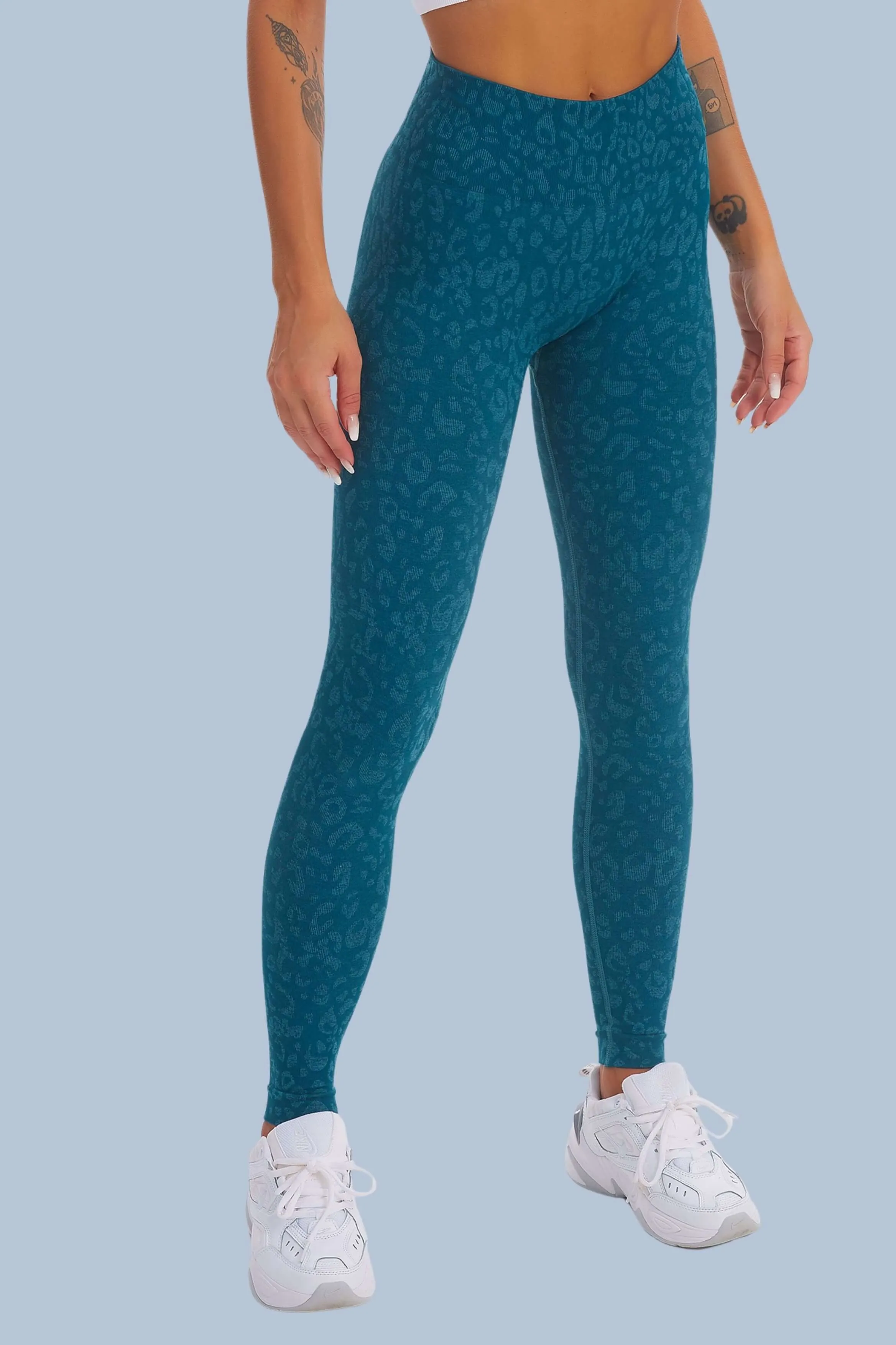 Seamless Camo nine-point leggings