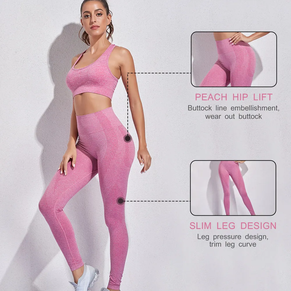 Sidiou Group Anniou Seamless Yoga Sets Gym Clothing Workout Clothes for Women Sportswear 2pcs Sport Set Fitness Clothes Bras Leggings