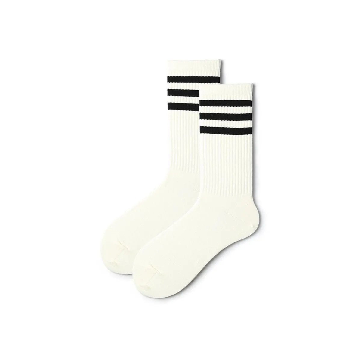 Three Stripes All-season Men 3pcs Sport Over-calf Socks Set