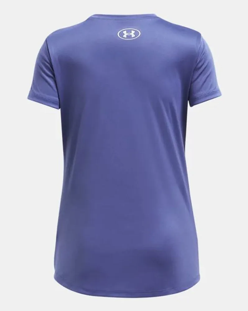 UA Tech Big Logo SS in Purple by Under Armour