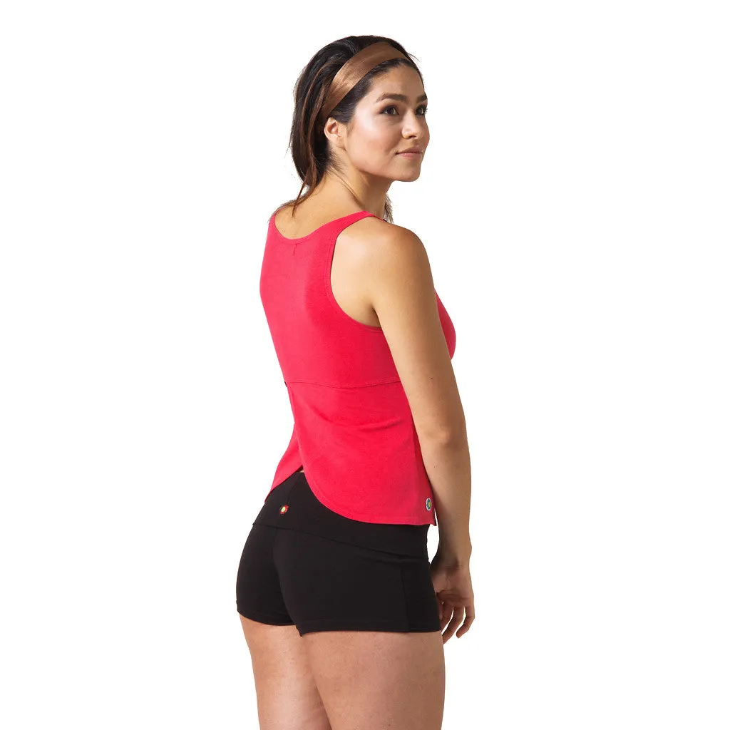 Wisdom Sleeveless Yoga Top - Red