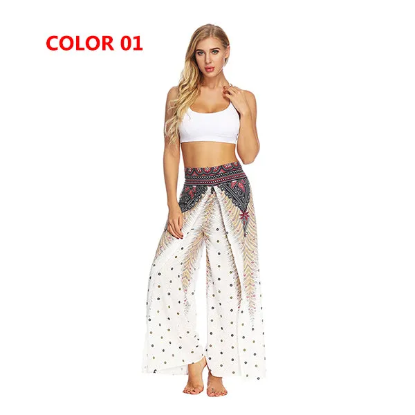 Women's Yoga Mandala Open Leg Pants