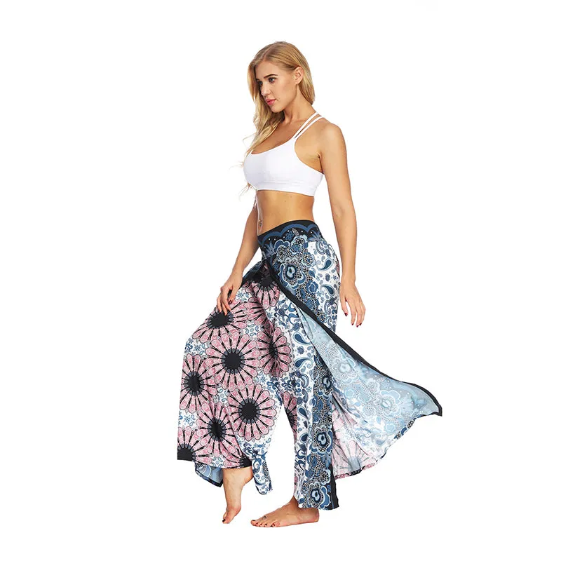 Women's Yoga Mandala Open Leg Pants