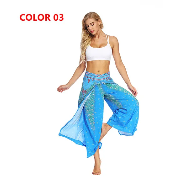 Women's Yoga Mandala Open Leg Pants