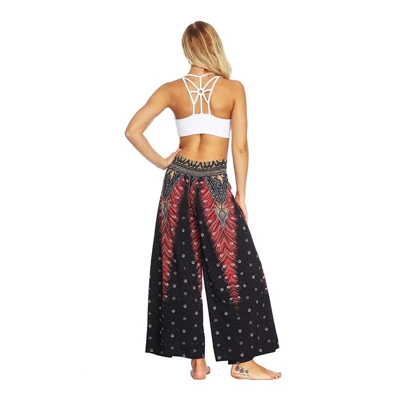 Women's Yoga Mandala Open Leg Pants