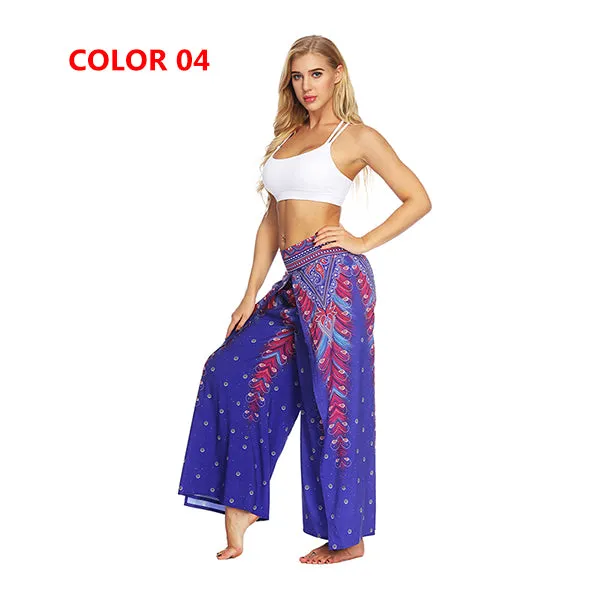 Women's Yoga Mandala Open Leg Pants