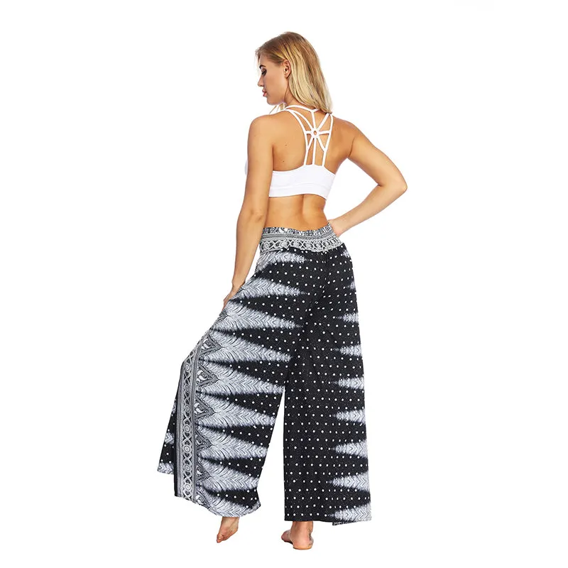 Women's Yoga Mandala Open Leg Pants