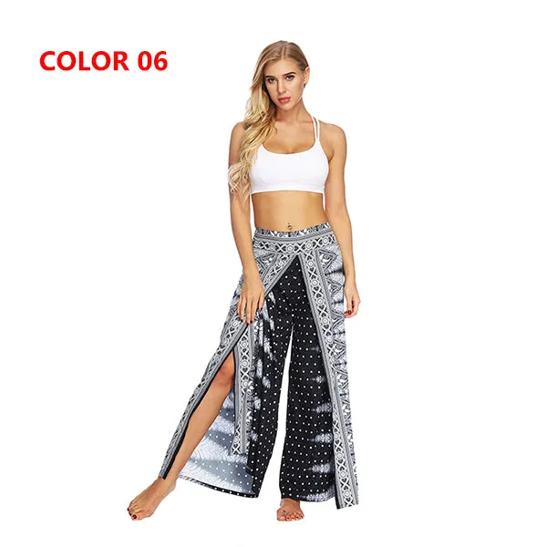 Women's Yoga Mandala Open Leg Pants