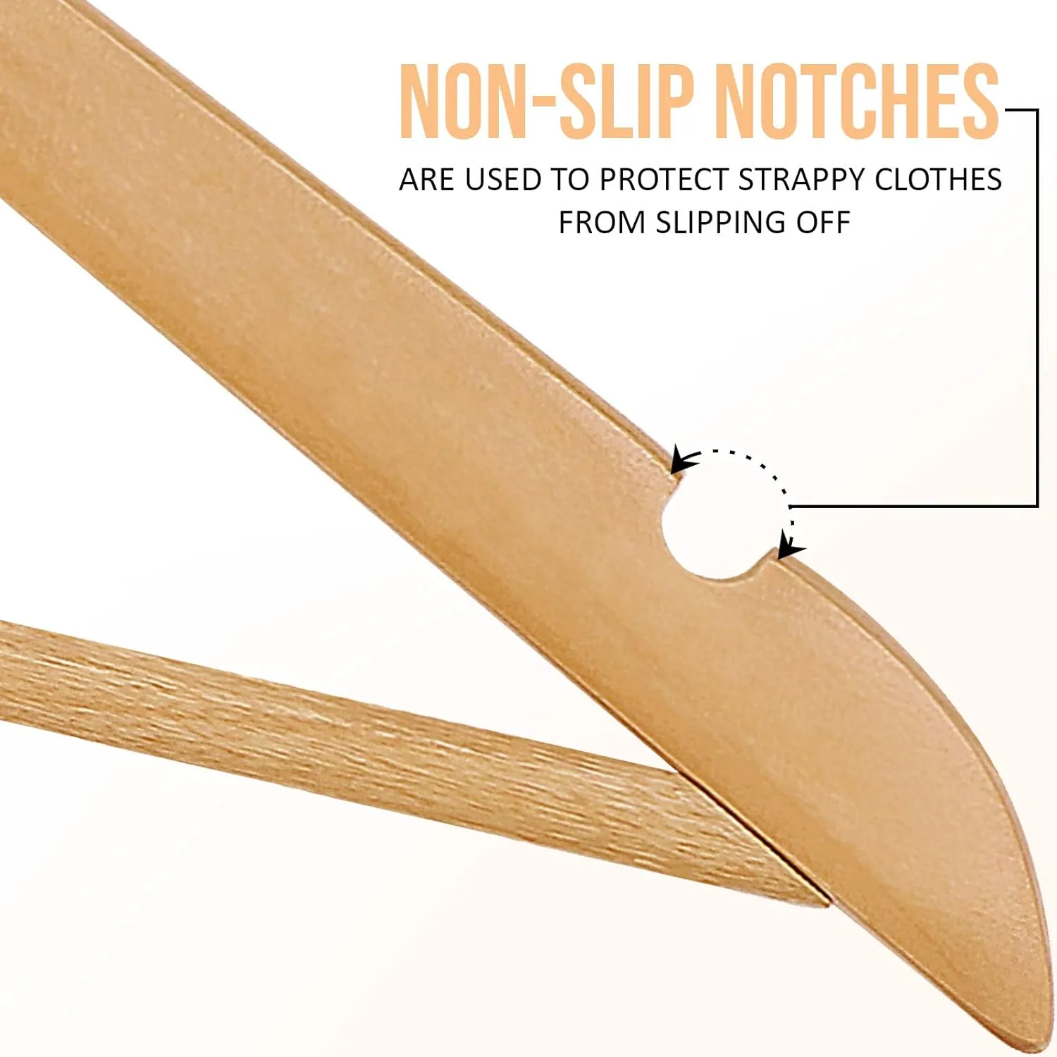 Wooden Hangers 10 Pack